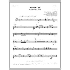 Rock of Ages (Forgiven and Free) - F Horn