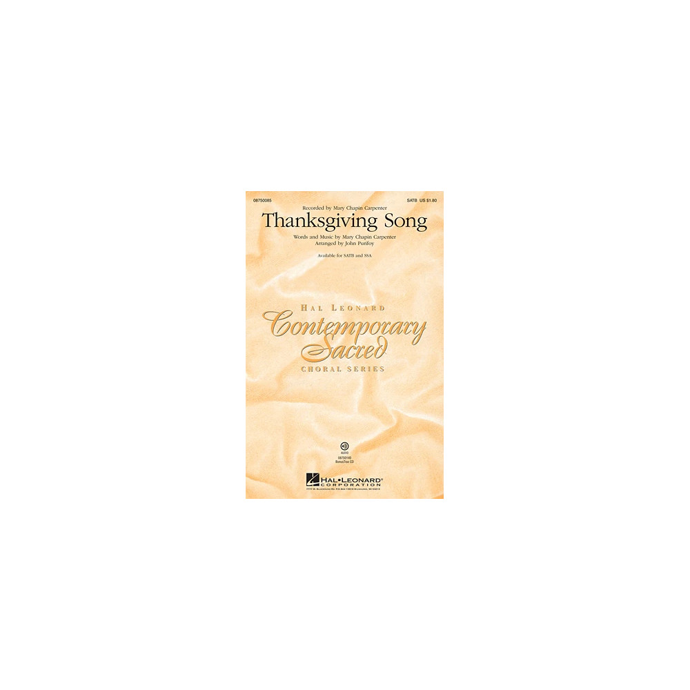 Thanksgiving Song (arr. John Purifoy)