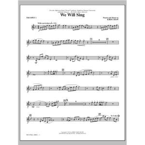 We Will Sing - Bb Trumpet 1