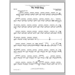 We Will Sing - Drums