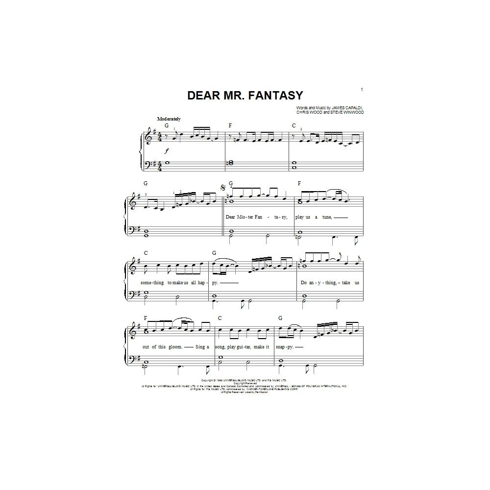 Dear Mr. Fantasy