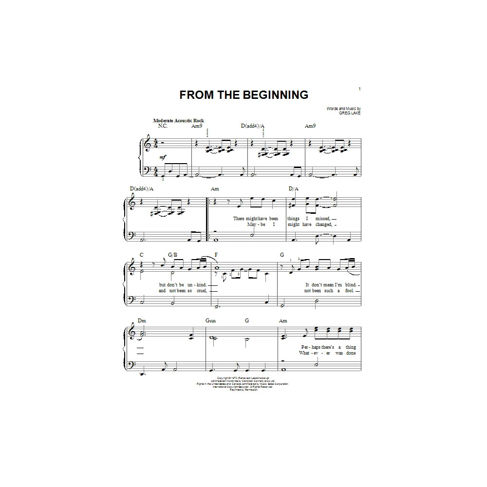 From The Beginning