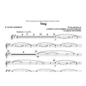 Sing (Queen Elizabeth Diamond Jubilee) - Tenor Saxophone