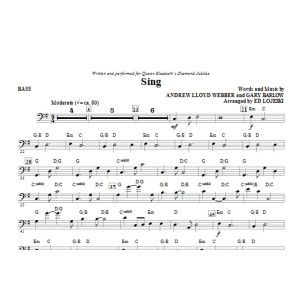 Sing (Queen Elizabeth Diamond Jubilee) - Bass