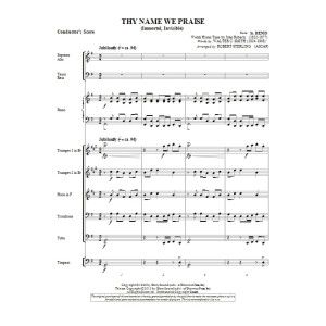 Thy Name We Praise (Immortal, Invisible) - Score