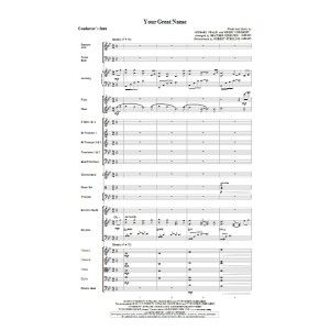 Your Great Name - Score