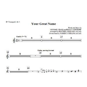 Your Great Name - Bb Trumpet 2,3