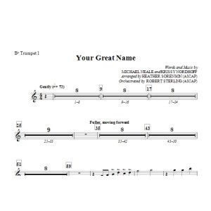 Your Great Name - Bb Trumpet 1