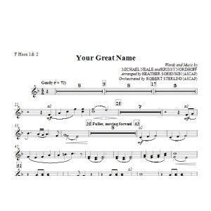 Your Great Name - F Horn 1,2
