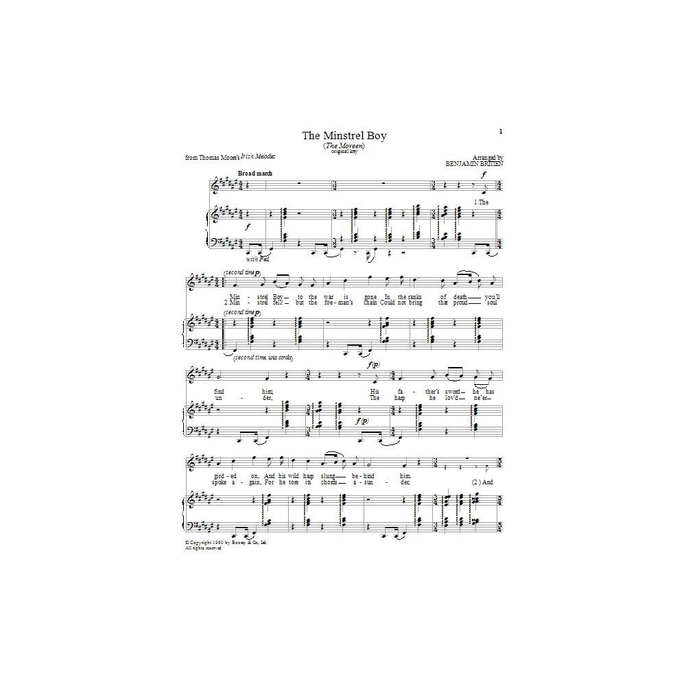 The Minstrel Boy