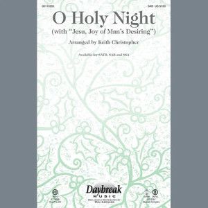O Holy Night (with "Jesu, Joy of Man's Desiring") - Full Score