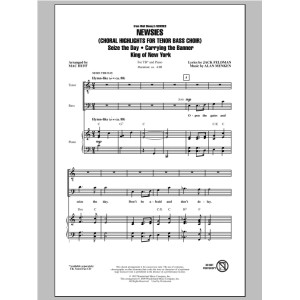 Newsies (Choral Highlights for Tenor Bass Choir)