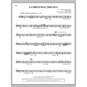 A Christmas Trilogy (from Carols For Choir And Congregation) - Cello