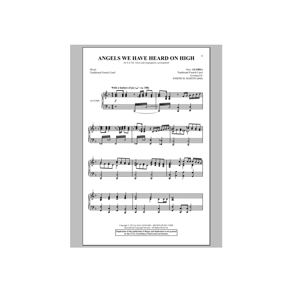 Angels We Have Heard On High (from Carols For Choir And Congregation)