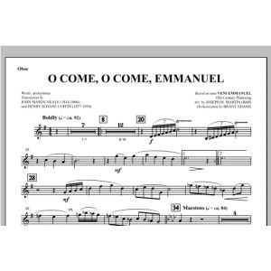 O Komm, o komm, Emmanuel (aus Carols For Choir And Congregation) - Oboe