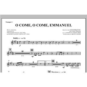 O Come, O Come, Emmanuel (aus Carols For Choir And Congregation) - Bb-Trompete 1