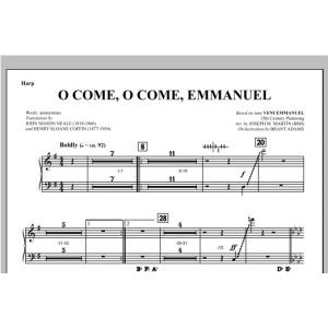 O Come, O Come, Emmanuel (from Carols For Choir And Congregation) - Harp
