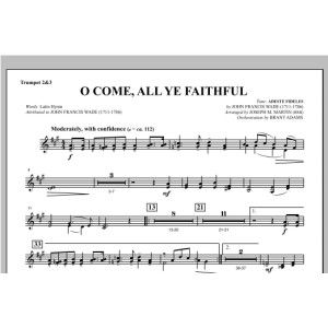 O Come, All Ye Faithful (aus Carols For Choir And Congregation) - Bb-Trompete 2,3