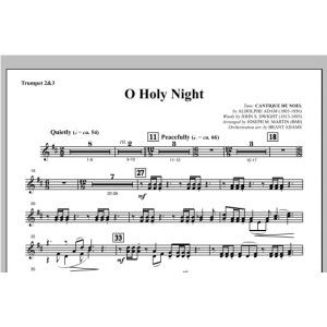 O Holy Night (from Carols For Choir And Congregation) - Bb Trumpet 2,3