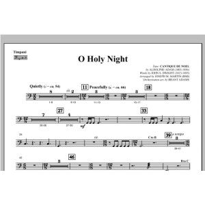 O Holy Night (from Carols For Choir And Congregation) - Timpani
