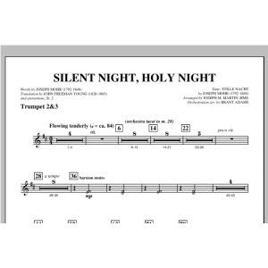 Silent Night, Holy Night (from "carols For Choir And Congregation") - Bb Trumpet 2,3