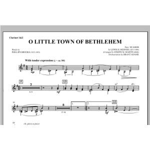 O Little Town Of Bethlehem (from Carols For Choir And Congregation) - Bb Clarinet 1,2