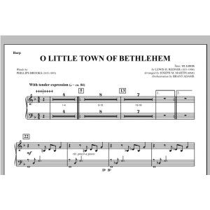 O Little Town Of Bethlehem (from Carols For Choir And Congregation) - Harp