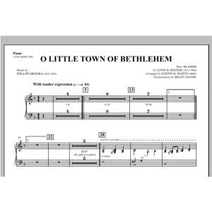 O Little Town Of Bethlehem (aus Carols For Choir And Congregation) - Klavier