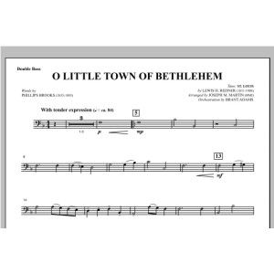 O Little Town Of Bethlehem (from Carols For Choir And Congregation) - Double Bass