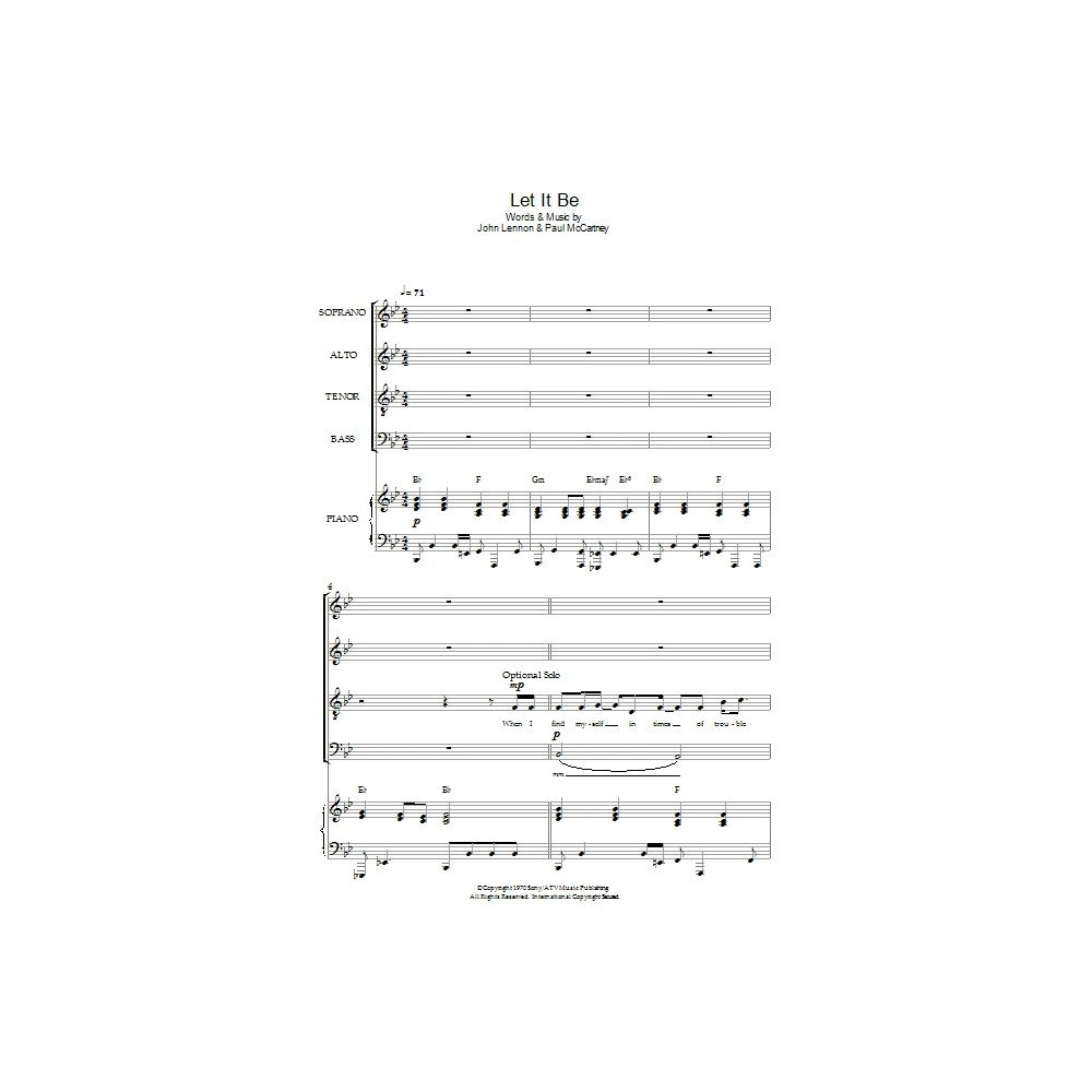 Let It Be (arr. Simon Foxley)