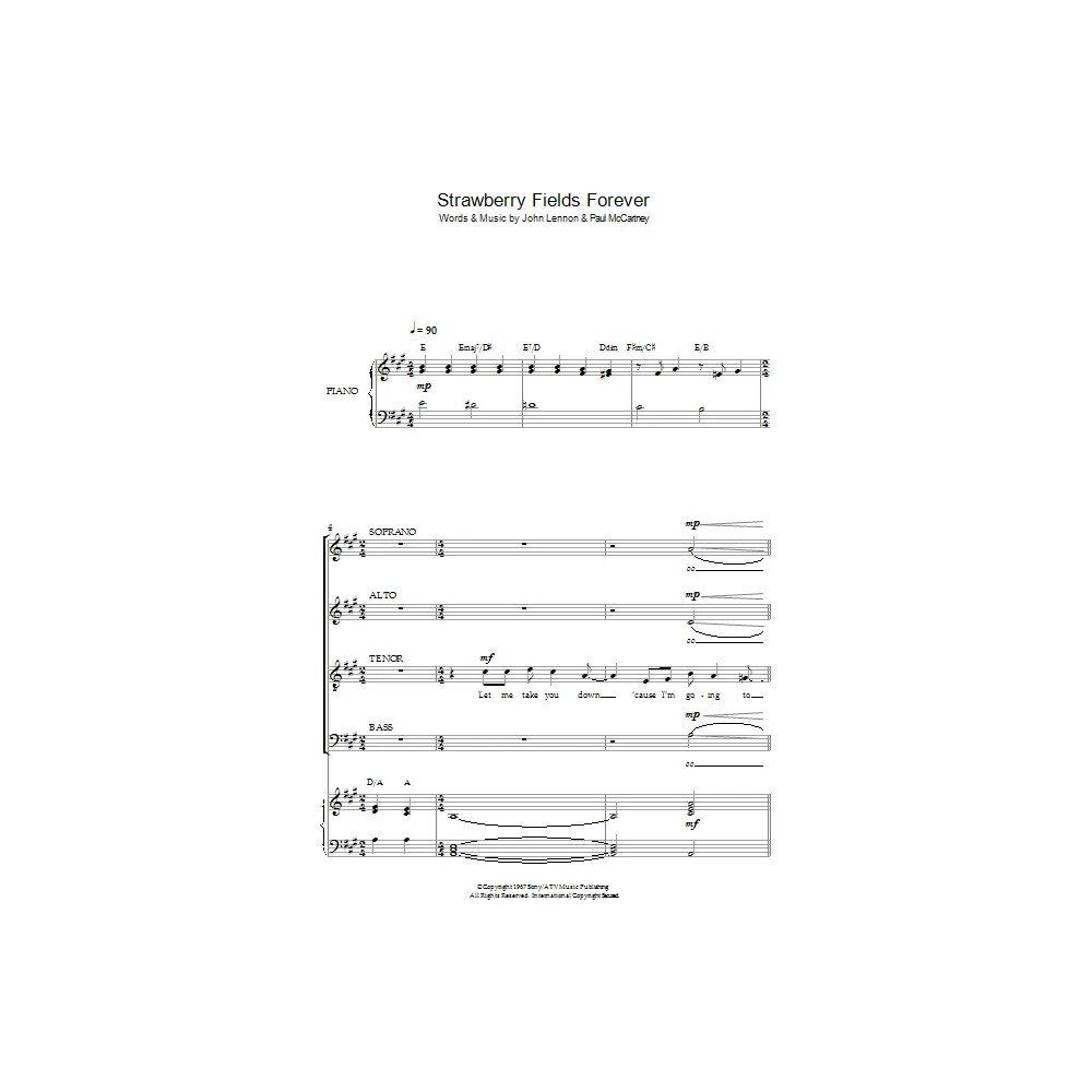 Strawberry Fields Forever (arr. Jeremy Birchall)