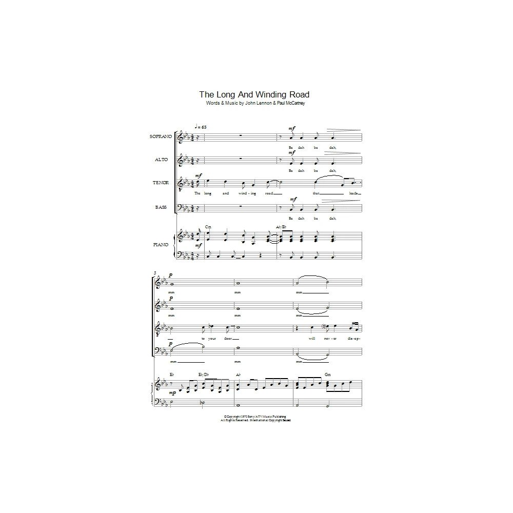 The Long And Winding Road (arr. Simon Foxley)