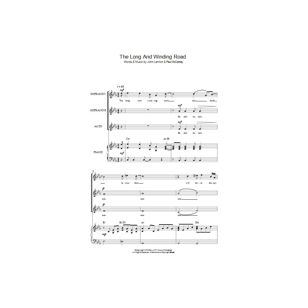 The Long And Winding Road (arr. Simon Foxley)