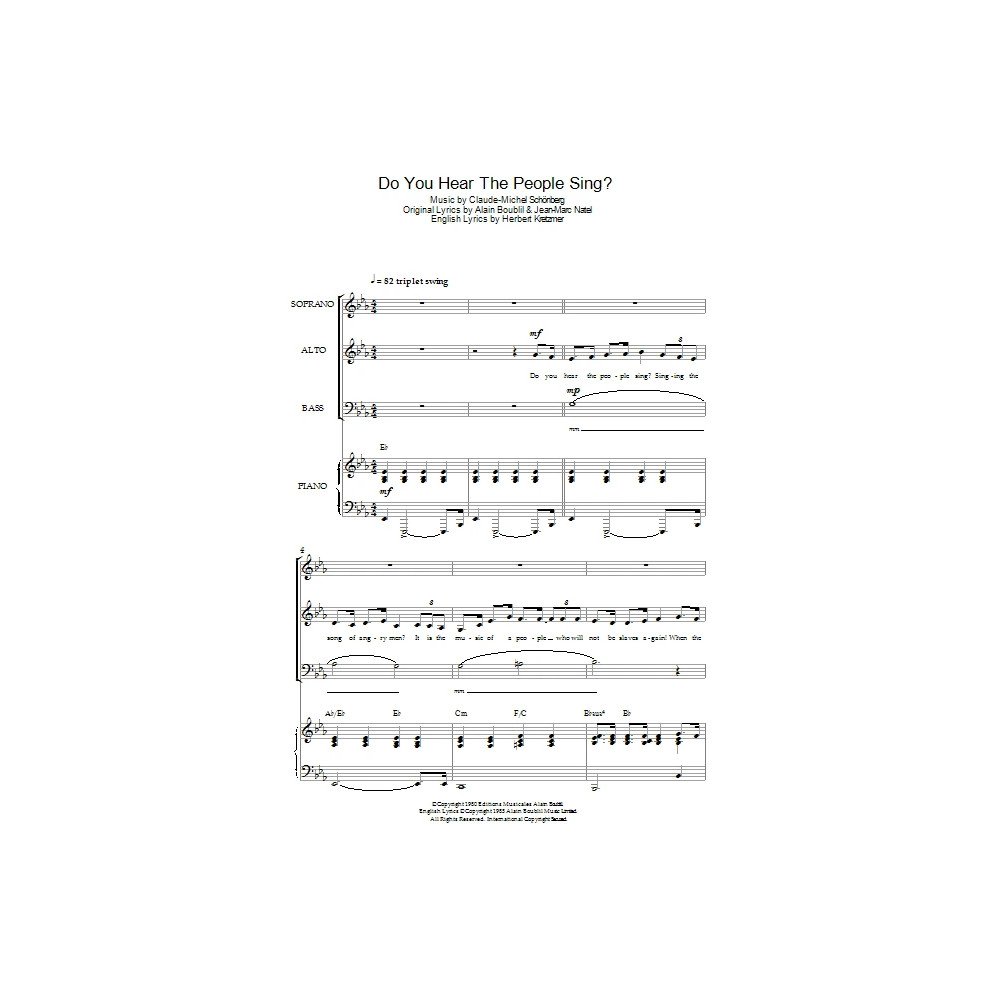 Do You Hear The People Sing? (aus Les Misérables)