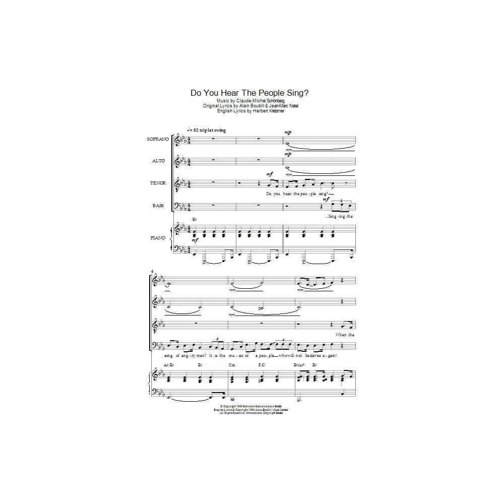 Do You Hear The People Sing? (from Les Miserables)