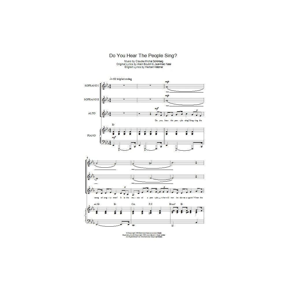 Do You Hear The People Sing? (from Les Miserables)