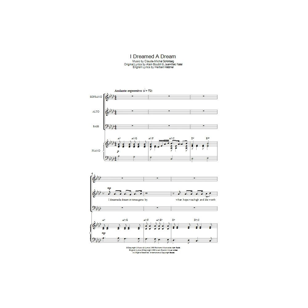 I Dreamed A Dream (from Les Miserables)