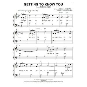 Getting To Know You