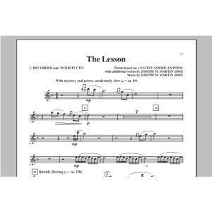 The Lesson - C Recorder (opt. Wood Flute)