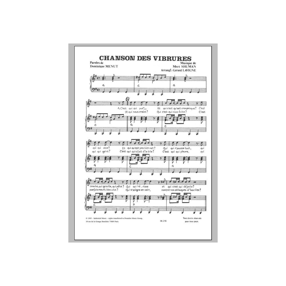Chanson Des Vibrures