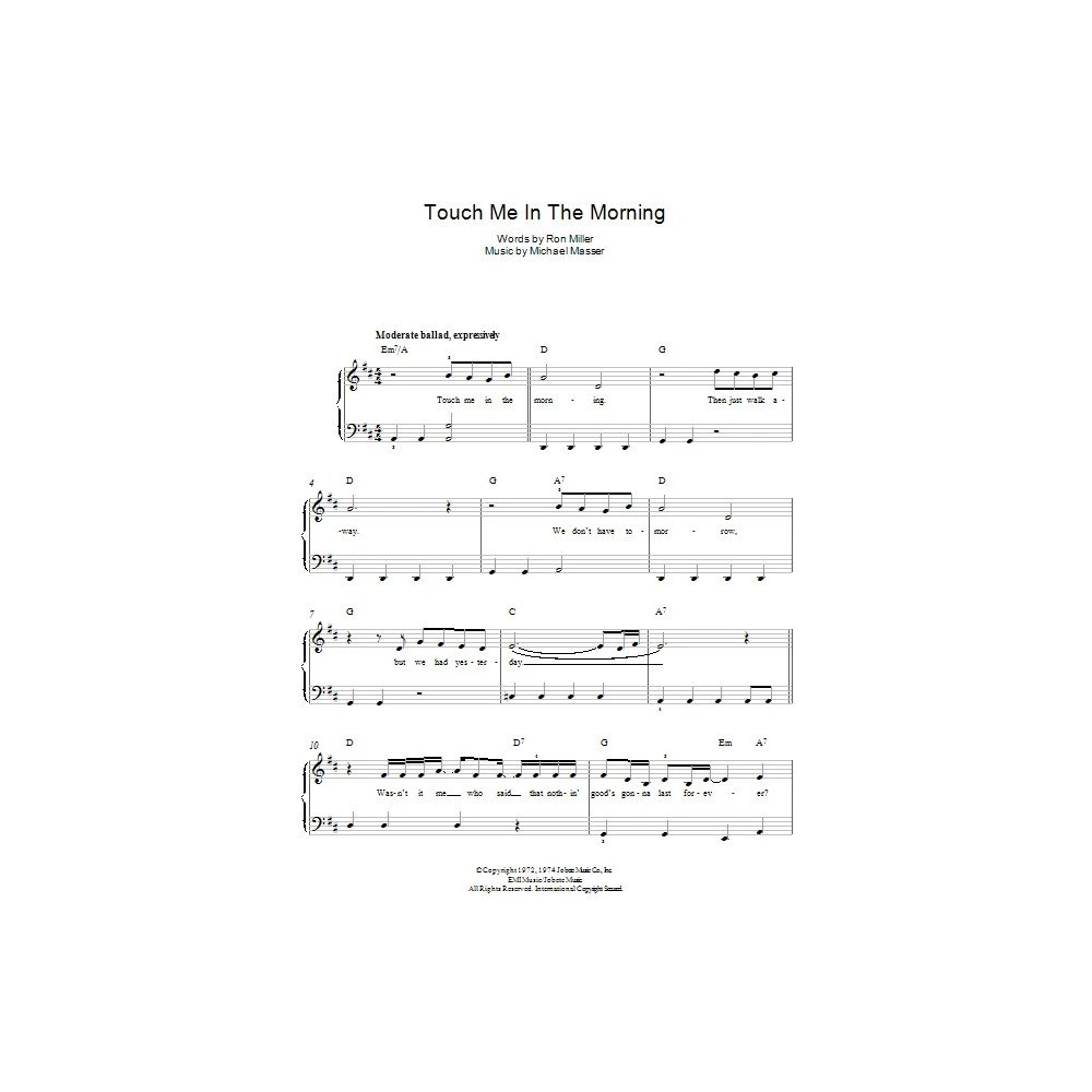 Touch Me In The Morning