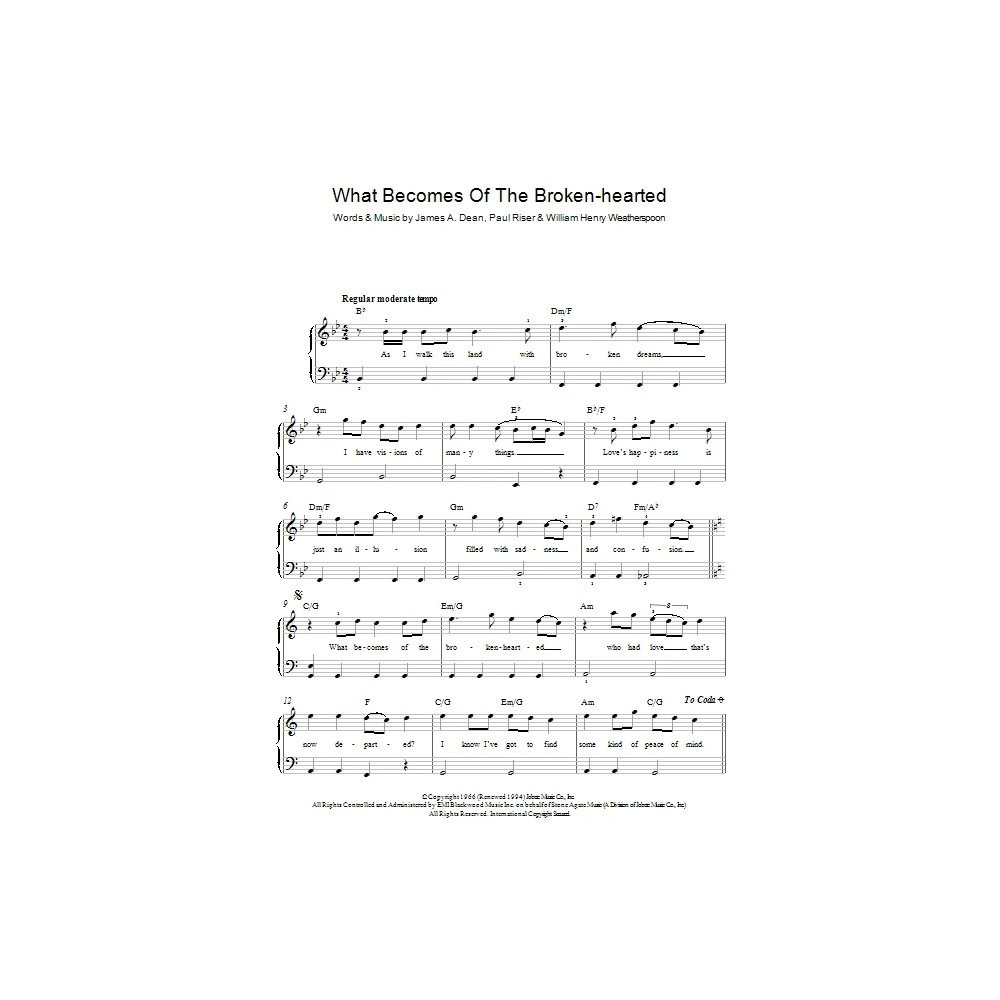 What Becomes Of The Brokenhearted ?