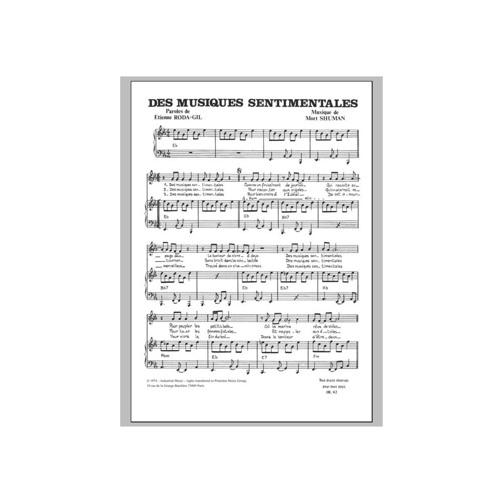 Des Musiques Sentimentales