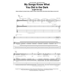 My Songs Know What You Did In The Dark (Light Em Up)