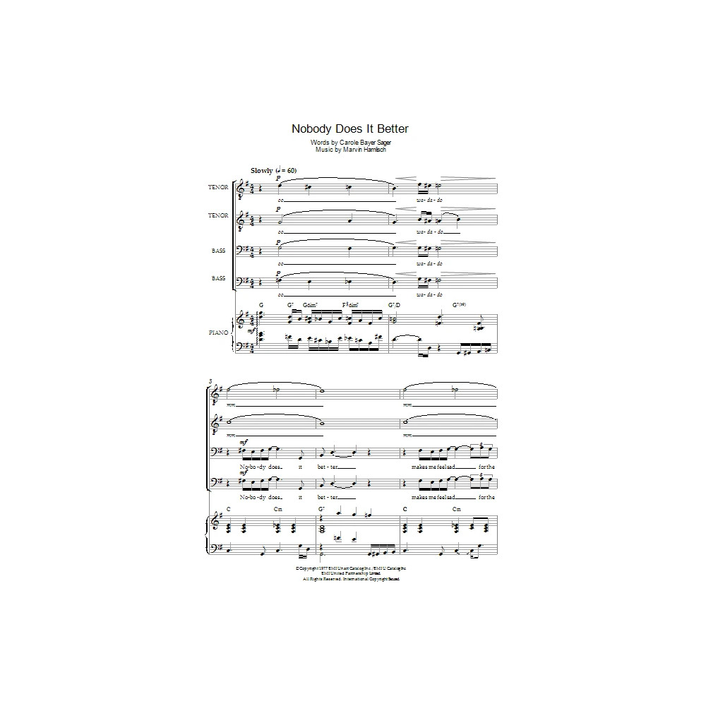 Nobody Does It Better