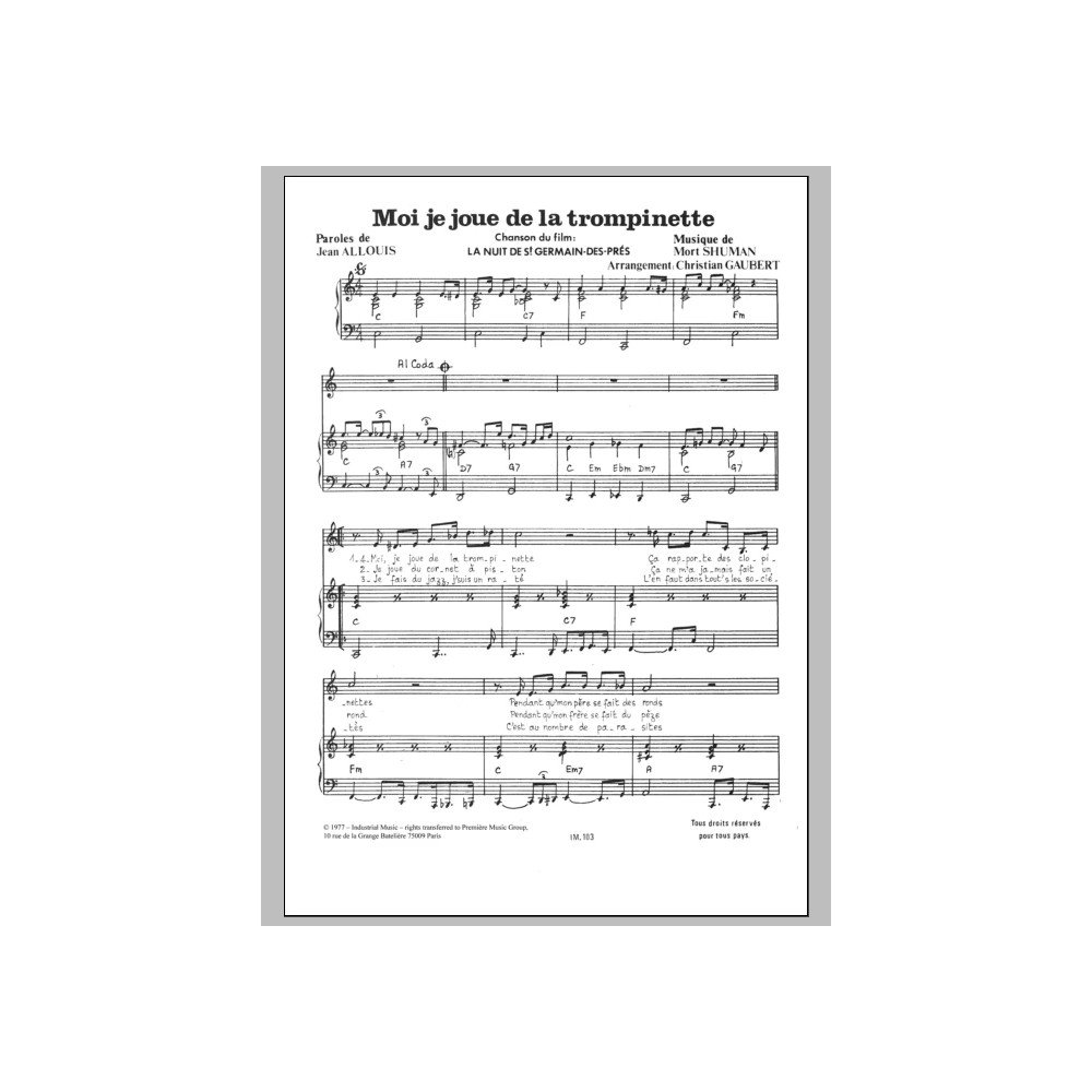Moi Je Joue De La Trompinette
