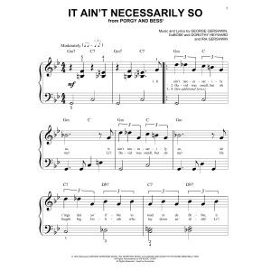 It Ain't Necessarily So