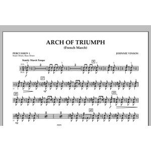 Arch of Triumph (French March) - Percussion 1