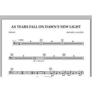 As Tears Fall on Dawn's New Light - Timpani