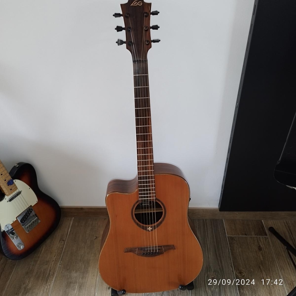 LAG TL300DCE - Guitarra electroacústica para zurdos